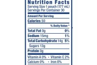 Capri sun nutrition facts