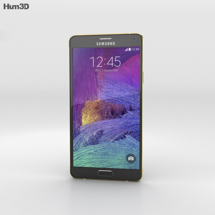 Samsung galaxy note 4 gold specification