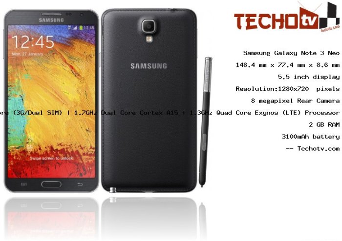 Samsung galaxy note 3 neo camera specification