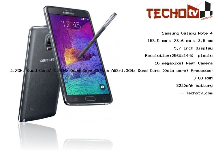 Samsung galaxy note 4 gold specification